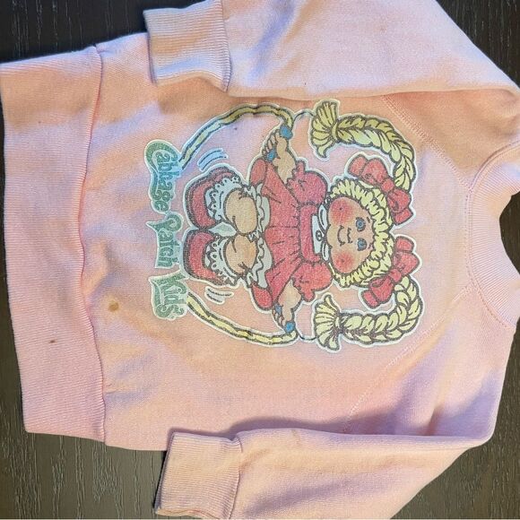 1980’s Little Girl Cabbage Patch Pink Sweatshirt Custom “Rachel” Iron On - Picture 15 of 15
